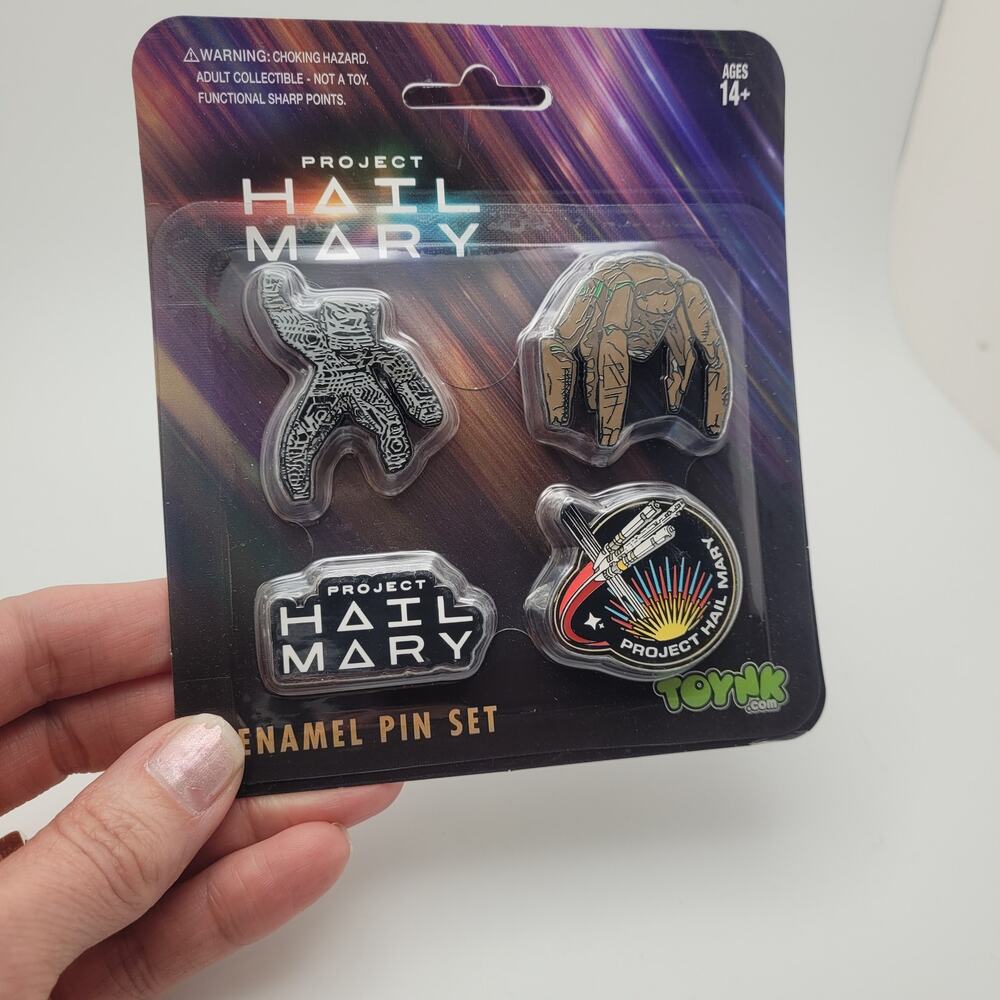 Project Hail Mary Movie 4-Piece Enamel Pin Set Toynk Official Merch New & Sealed